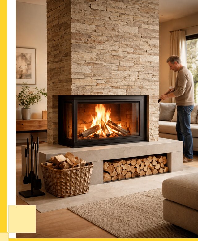 Дровяной камин под ключ в Майкопе от 202180 р. | ЭриданМкп