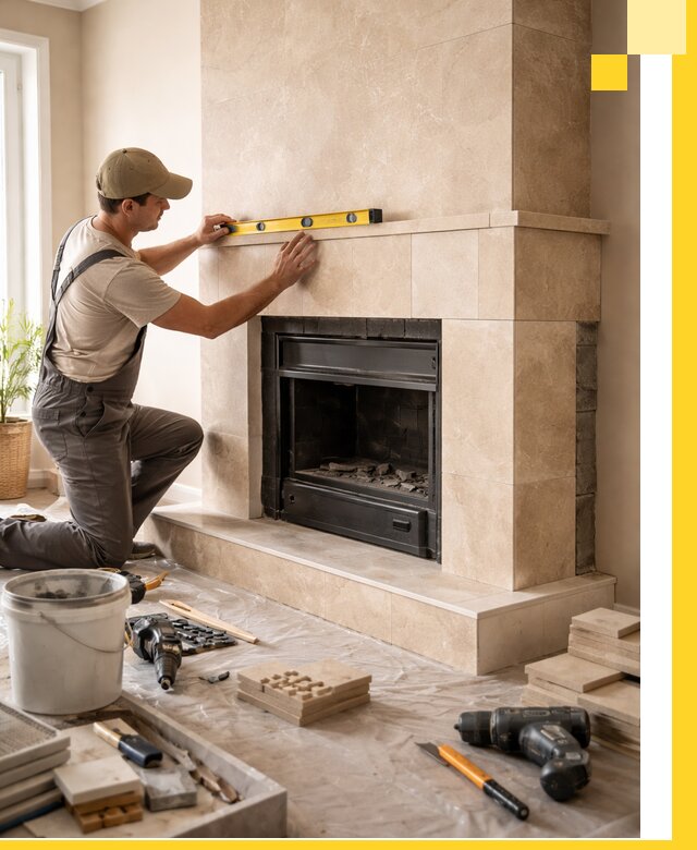 Установка и монтаж каминов в частном доме под ключ в Майкопе