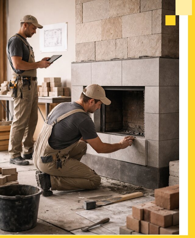 Индивидуальные проекты каминов и каминных систем в Майкопе