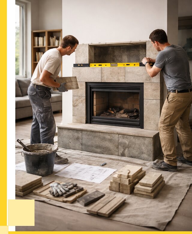 Монтаж каминов и установка в Майкопе от 45491 р. | ЭриданМкп