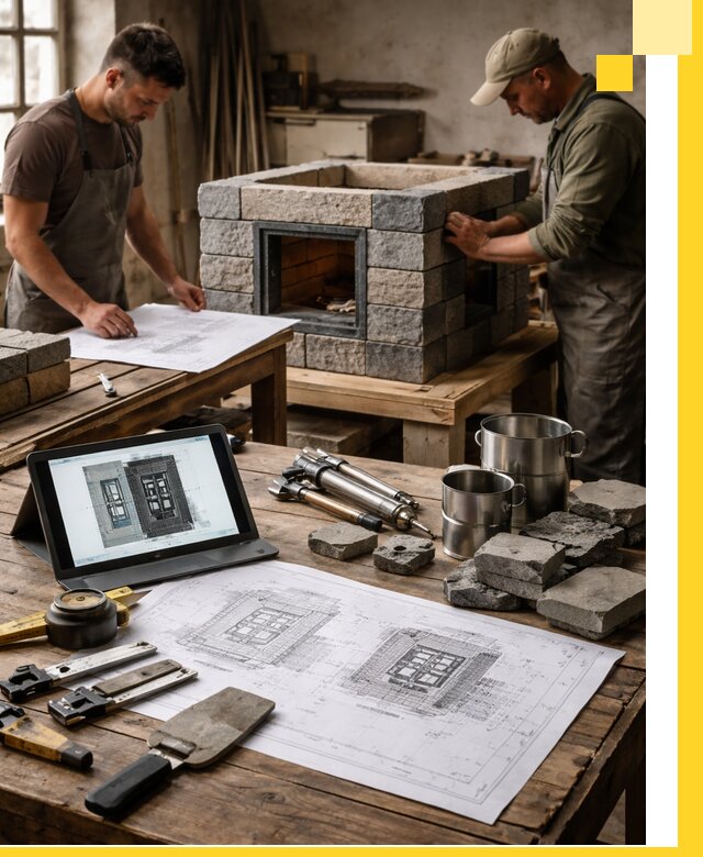 Разработка проектов печей с согласованием и монтажом в Майкопе