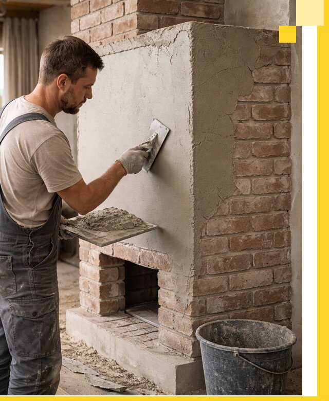 Отделка печей и облицовка каминов в Майкопе под ключ