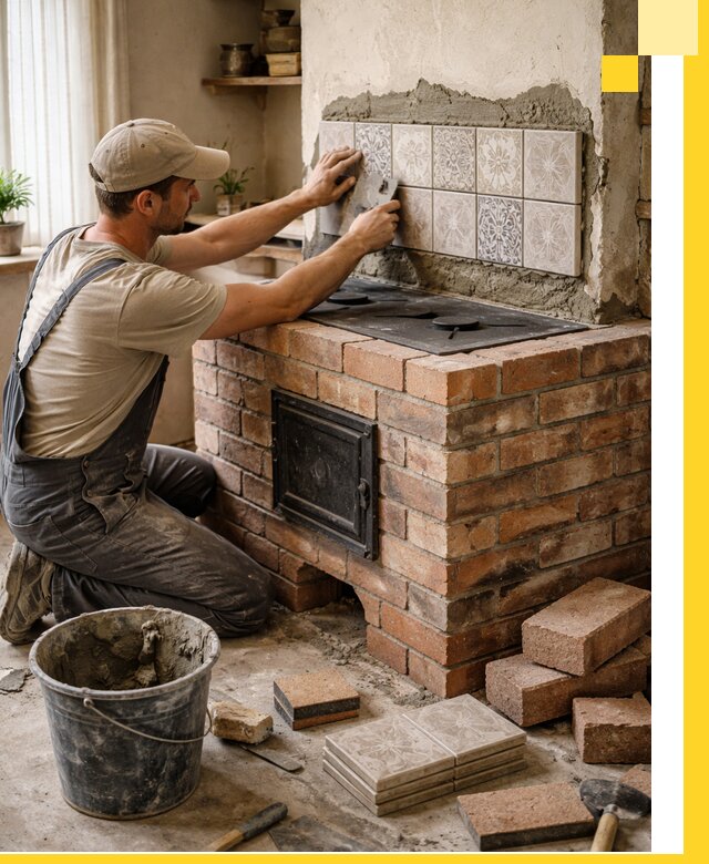 Печи с плитой на заказ монтаж гарантия и сервис в Майкопе