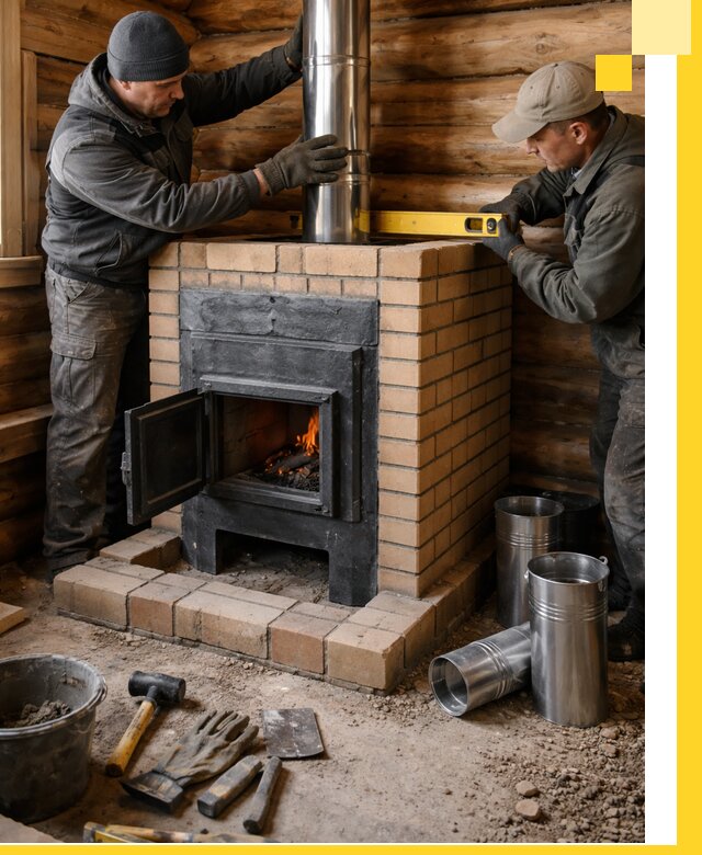 Проектирование, изготовление и установка банных печей в Майкопе