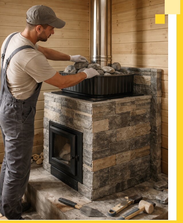 Печи для парной в Майкопе, производство, монтаж и обслуживание