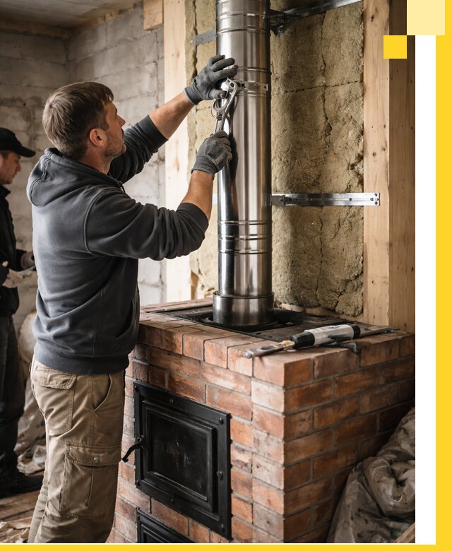 Изготовление и монтаж печей и дымоходов под ключ в Майкопе