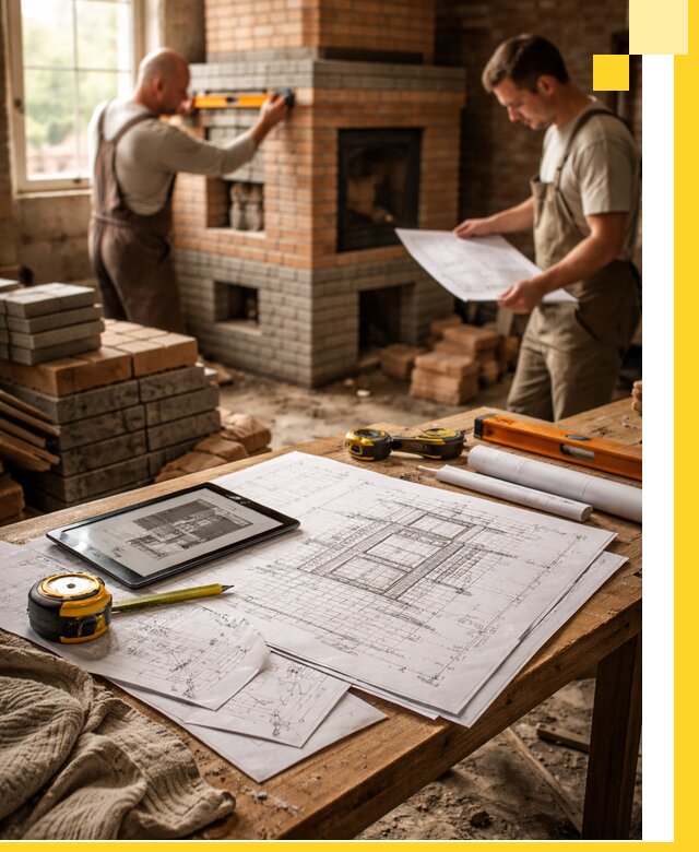 Проекты печей и каминов с индивидуальным дизайном в Майкопе