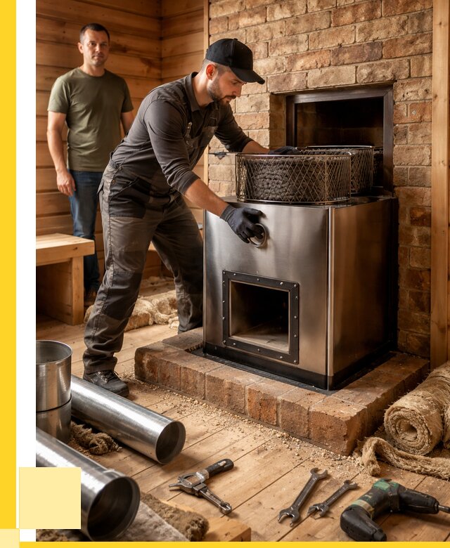 Монтаж банных печей под ключ в Майкопе от 18196 р., ЭриданМкп