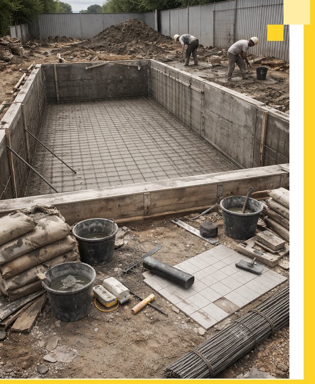 Строительство бассейнов под ключ в Майкопе, дизайн и монтаж