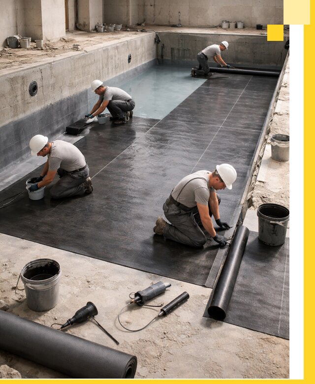 Профессиональная гидроизоляция бассейнов и чаш в Майкопе под ключ