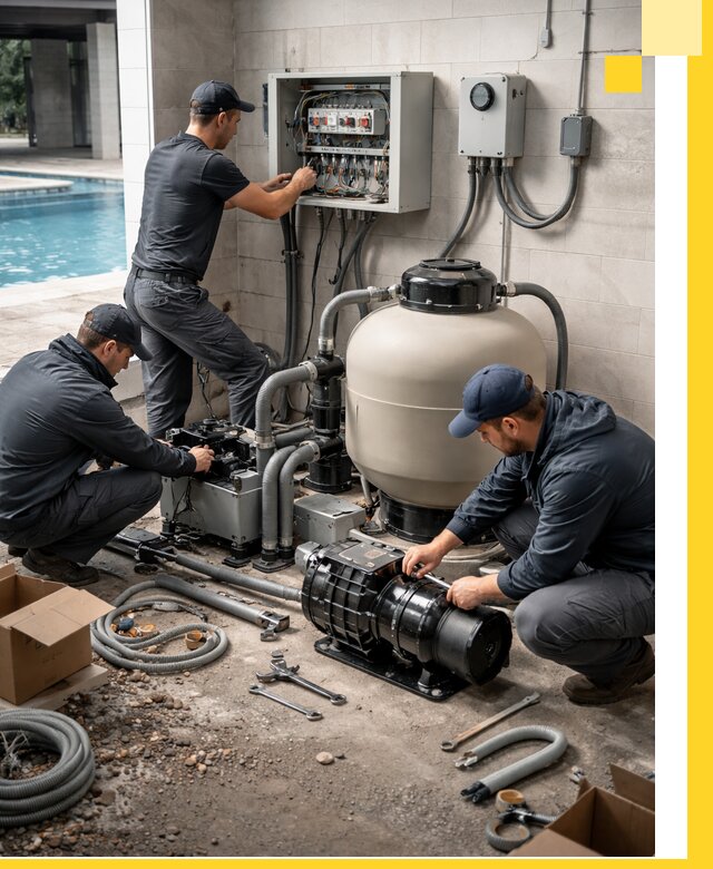 Профессиональный монтаж оборудования для бассейнов в Майкопе