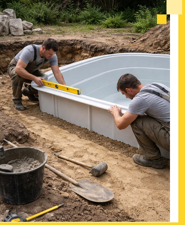 Производство и установка пластиковых бассейнов в Майкопе под ключ