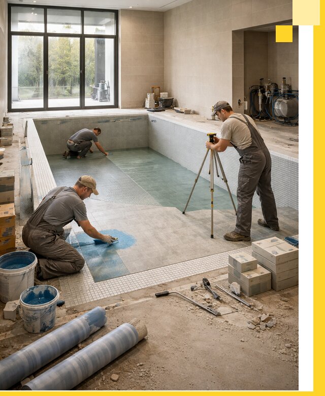 Проект и строительство закрытых бассейнов в Майкопе под ключ