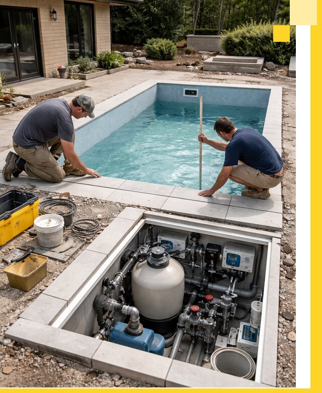 Строительство качественных домашних бассейнов под ключ в Майкопе