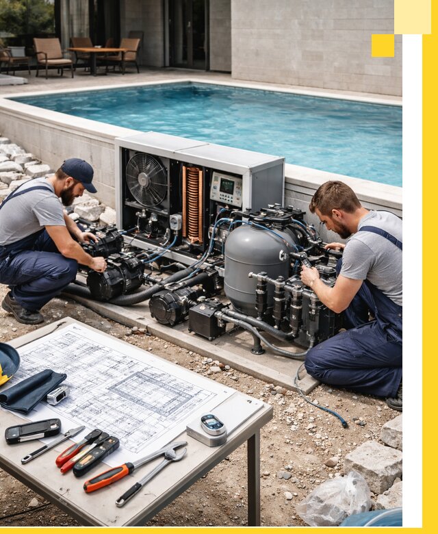 Проектирование и монтаж бассейнов с подогревом в Майкопе