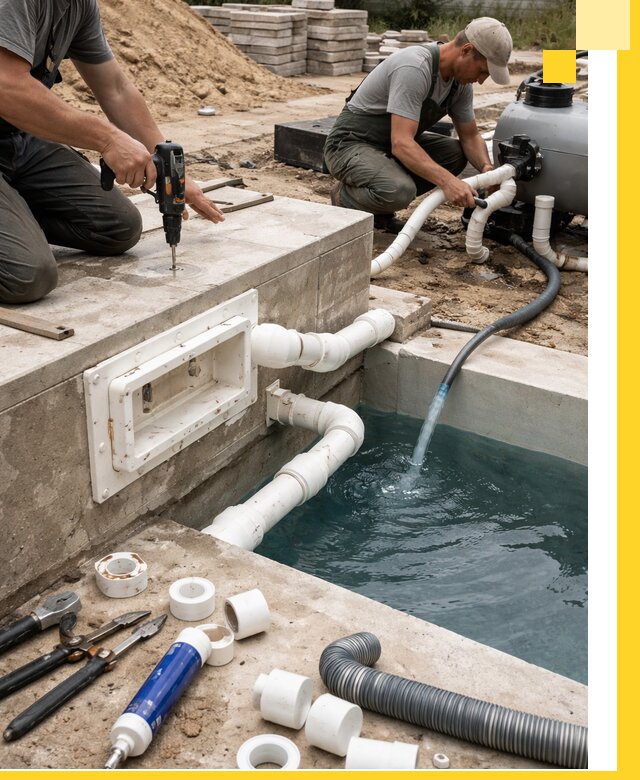 Строительство скиммерных бассейнов под ключ в Майкопе