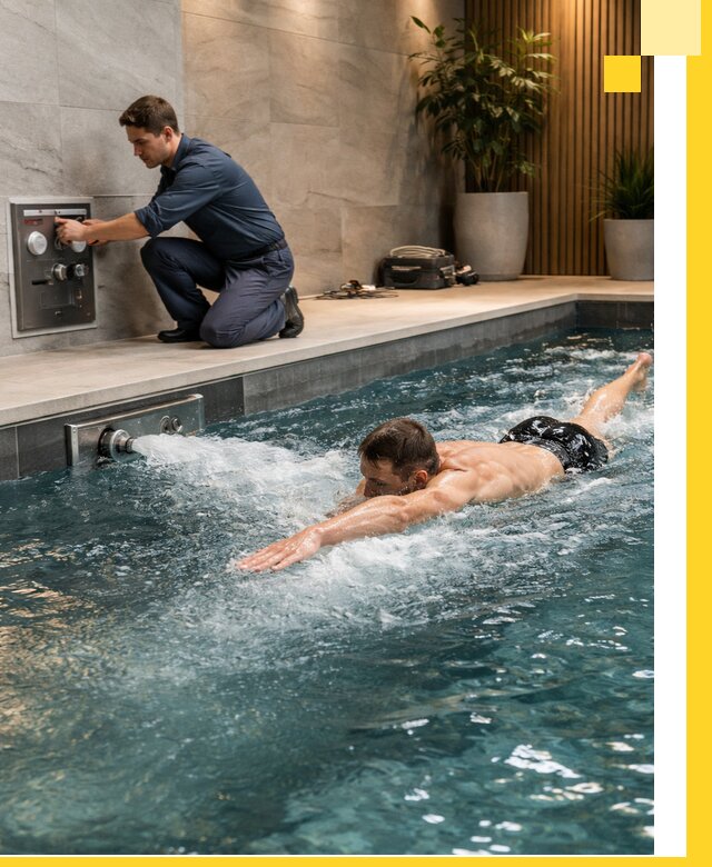 Проектирование и монтаж бассейнов с противотоком в Майкопе