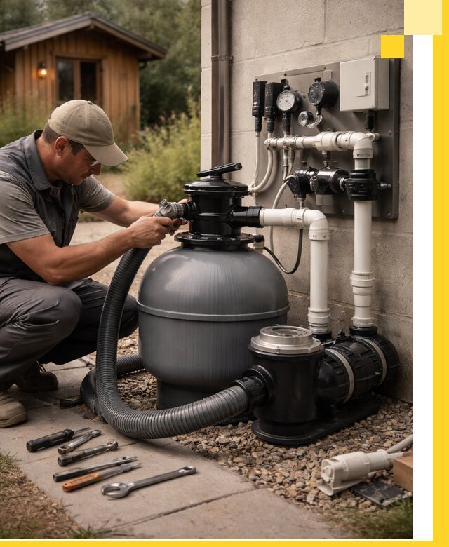 Продажа и монтаж фильтров и насосов для бассейнов в Майкопе