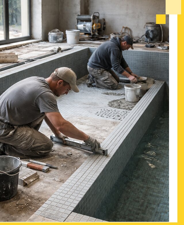 Строительство бассейна в частном доме в Майкопе под ключ