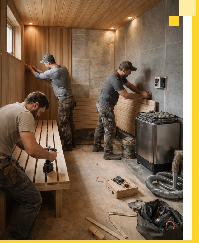 Сауны под ключ в Майкопе, проектирование, строительство, отделка