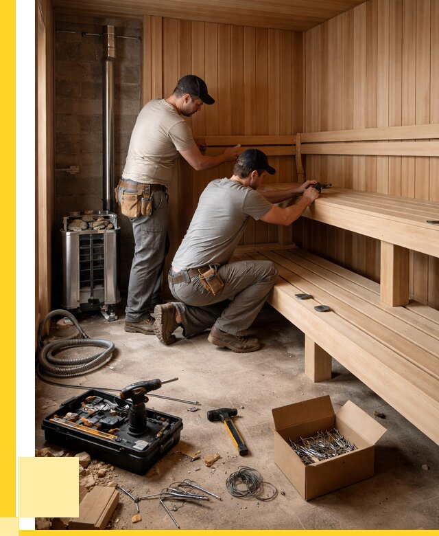 Монтаж саун под ключ в Майкопе от 121308 р. | ЭриданМкп