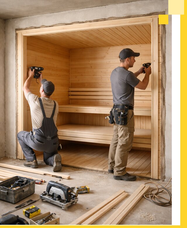 Монтаж саун под ключ в Майкопе — проектирование и установка