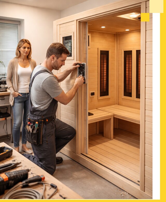 Инфракрасные сауны под ключ в Майкопе продажа и установка