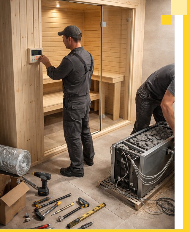 Поставка, установка и монтаж электрических саун в Майкопе