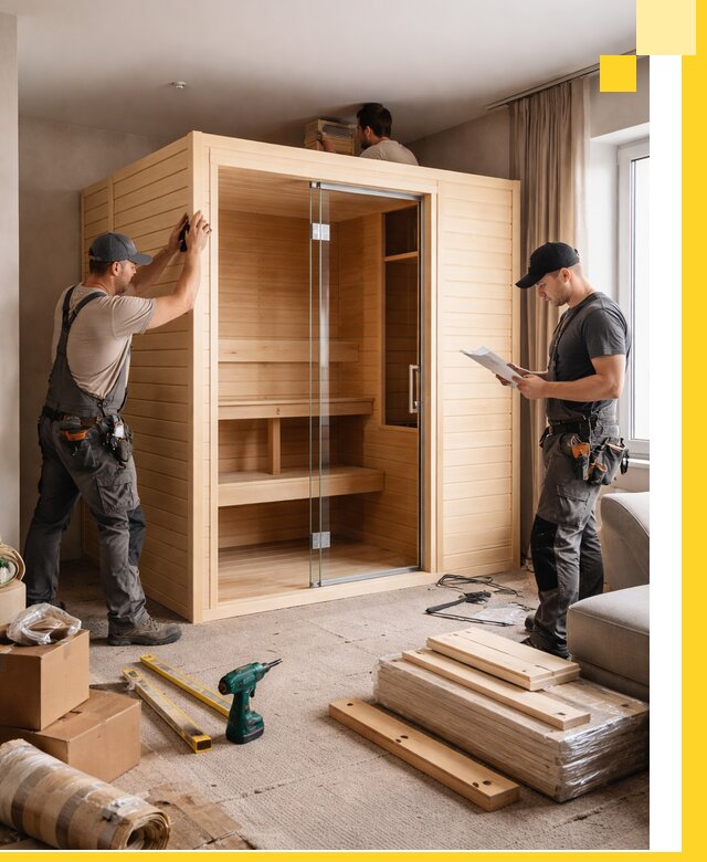 Установка и благоустройство саун в квартире в Майкопе