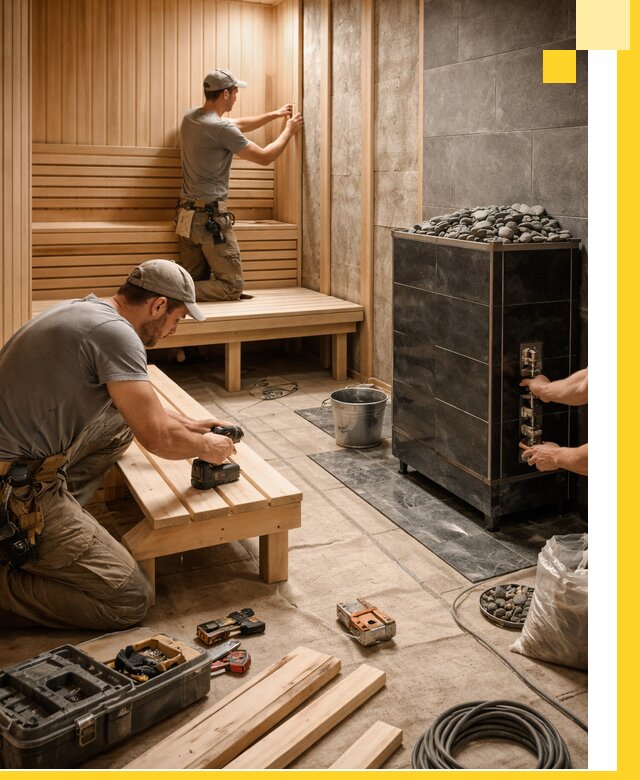 Дизайн и строительство интерьерных саун под ключ в Майкопе