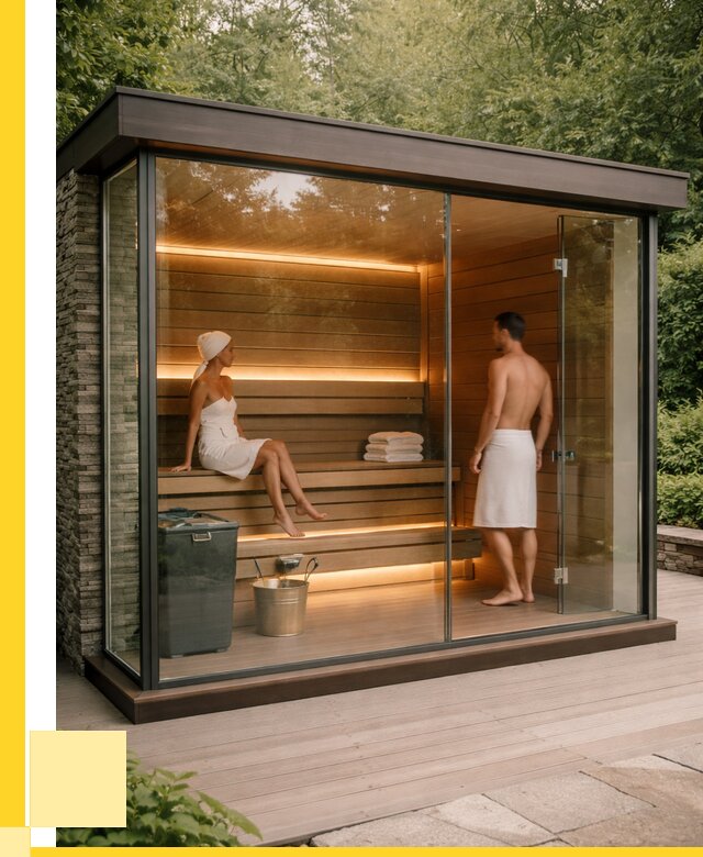 Сауна стеклянная и двери для сауны в Майкопе от 252725 р. | ЭриданМкп