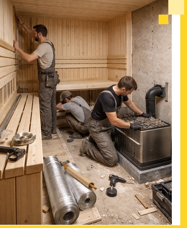 Индивидуальные сауны на заказ в Майкопе под ключ, проект и монтаж