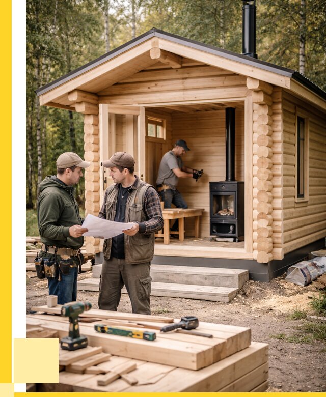 Монтаж бань под ключ в Майкопе — от 202180 р. | ЭриданМкп