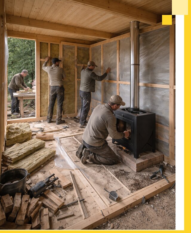 Профессиональный монтаж бань под ключ в Майкопе для дома