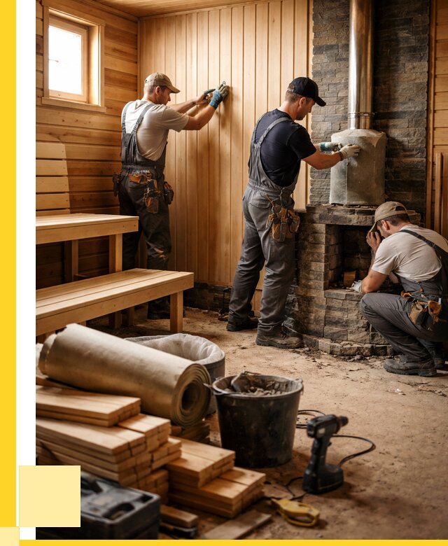 Ремонт бань под ключ в Майкопе от 45491 р. | ЭриданМкп