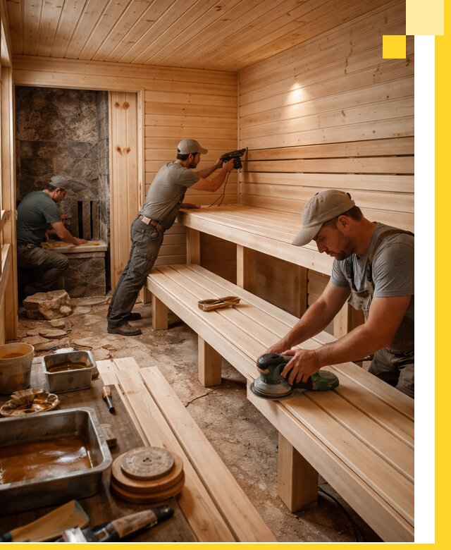 Профессиональная отделка бань в Майкопе под ключ, с гарантией