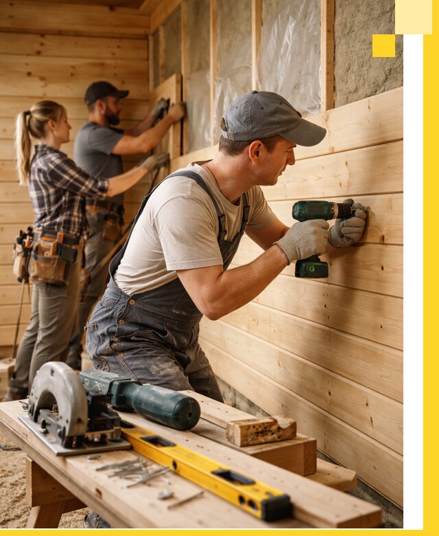 Обшивка бань под ключ в Майкопе: отделка стен и потолков