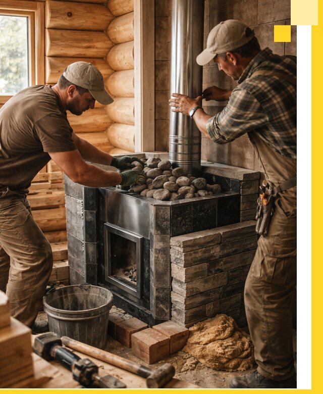 Строительство и отделка русских бань под ключ в Майкопе