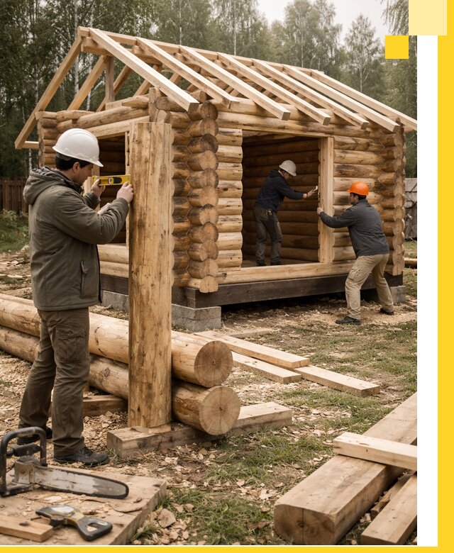 Строительство бань для дачи под ключ в Майкопе с доставкой и монтажом