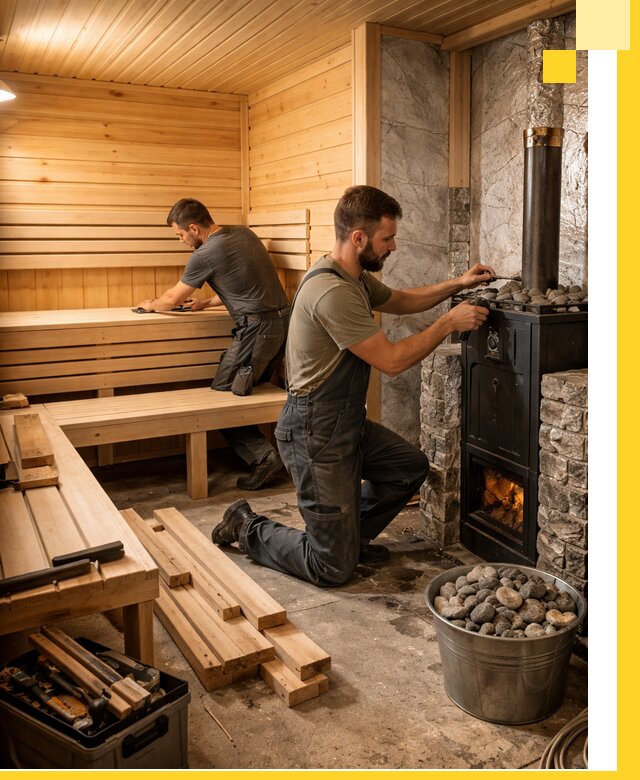 Дизайн и строительство интерьеров бань под ключ в Майкопе