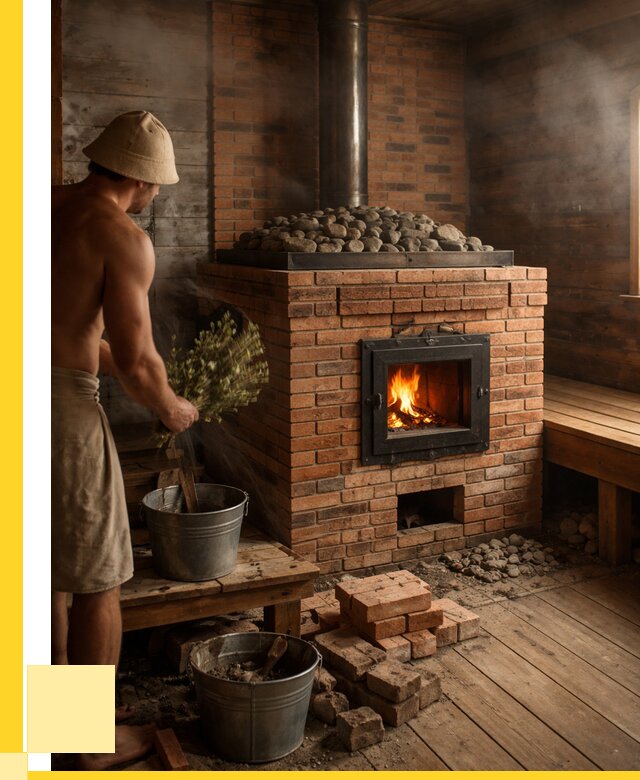 Кирпичные банные печи в Майкопе от 90981 р. | ЭриданМкп
