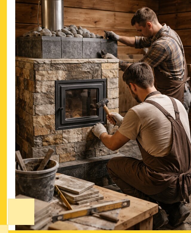 Облицовка банной печи в Майкопе от 15164 р. | ЭриданМкп