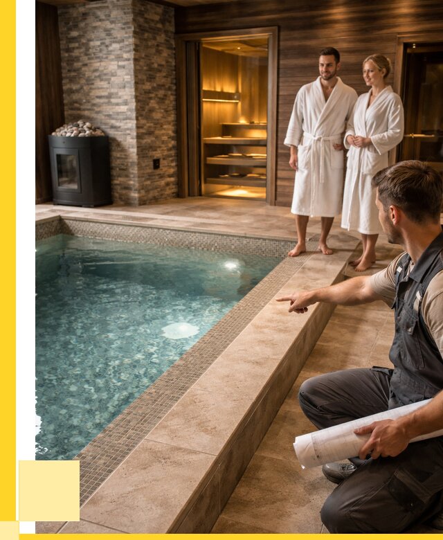 Проект бани с бассейном под ключ в Майкопе от 65709 р. | ЭриданМкп