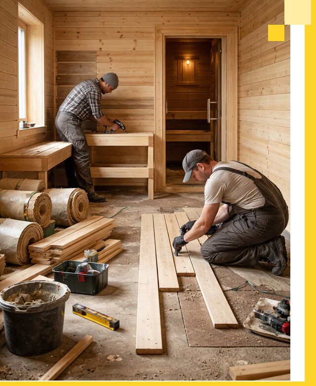 Индивидуальный проект бани с комнатой отдыха под ключ в Майкопе