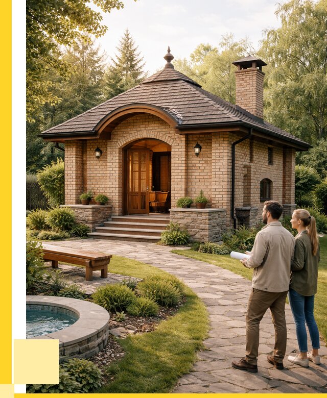 Проект кирпичной бани в Майкопе от 30327 р. | ЭриданМкп