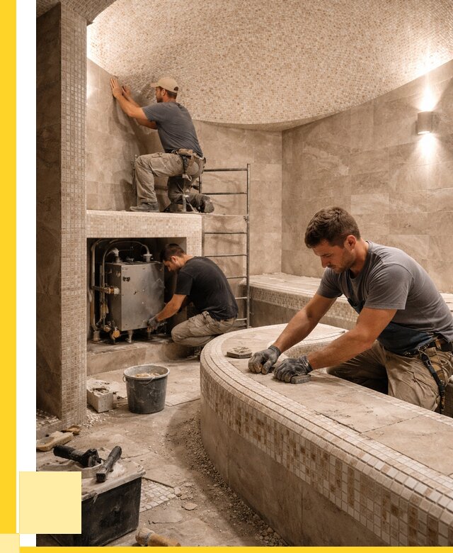 Монтаж хамамов под ключ в Майкопе от 252725 р. ЭриданМкп