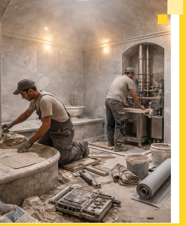 Строительство турецких бань хаммам под ключ в Майкопе