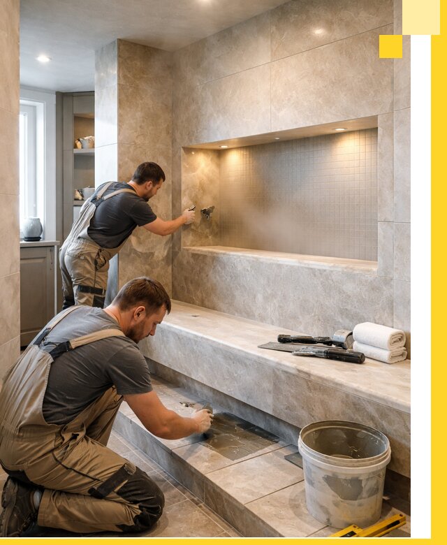 Профессиональное строительство хамама в квартире в Майкопе