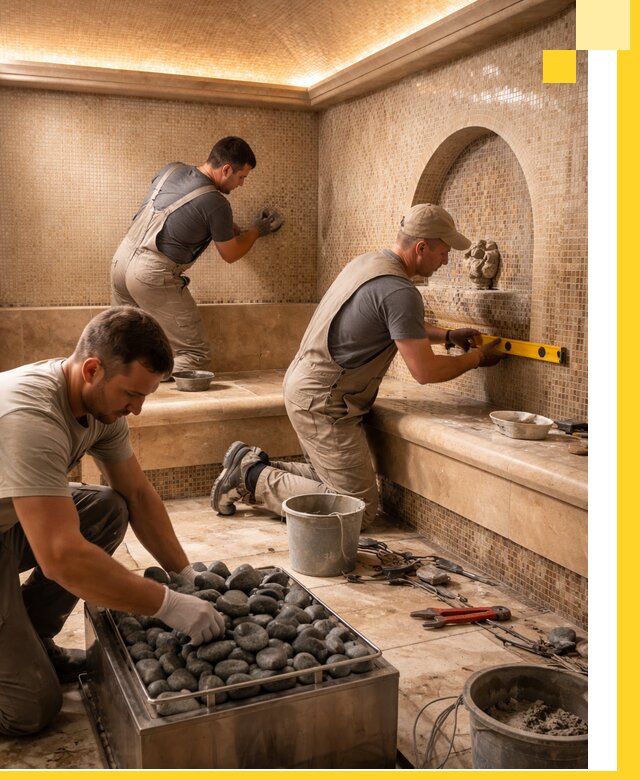 Проектирование и строительство хамама и сауны в Майкопе