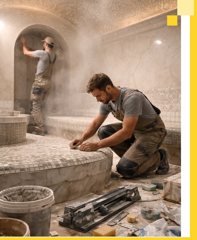 Профессиональный дизайн хамама и SPA под ключ в Майкопе